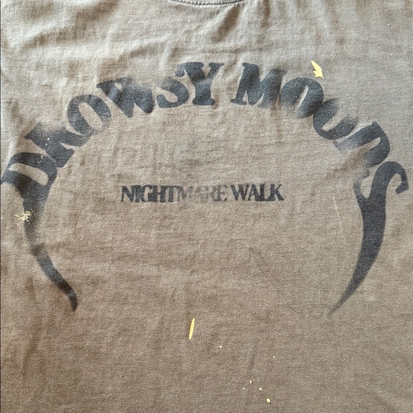 Zara Drowsy Moods Nightmare Walk T-shirt oversized fit. Men’s large green Grunge - Picture 7 of 15